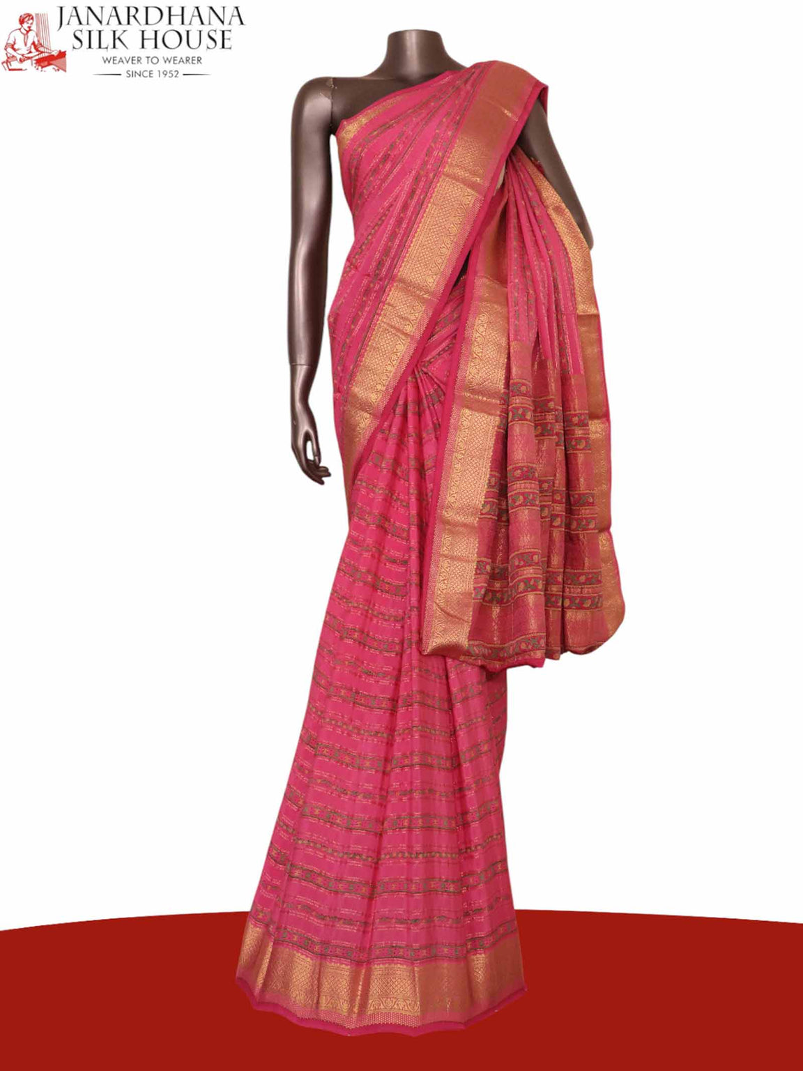 Floral Pure Crepe Silk Saree AK211014