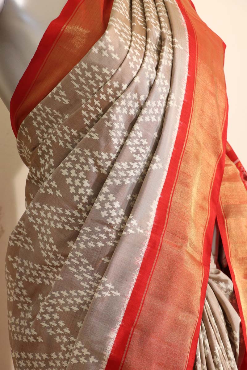 Handloom Ikat Patola Silk Saree AJ201167