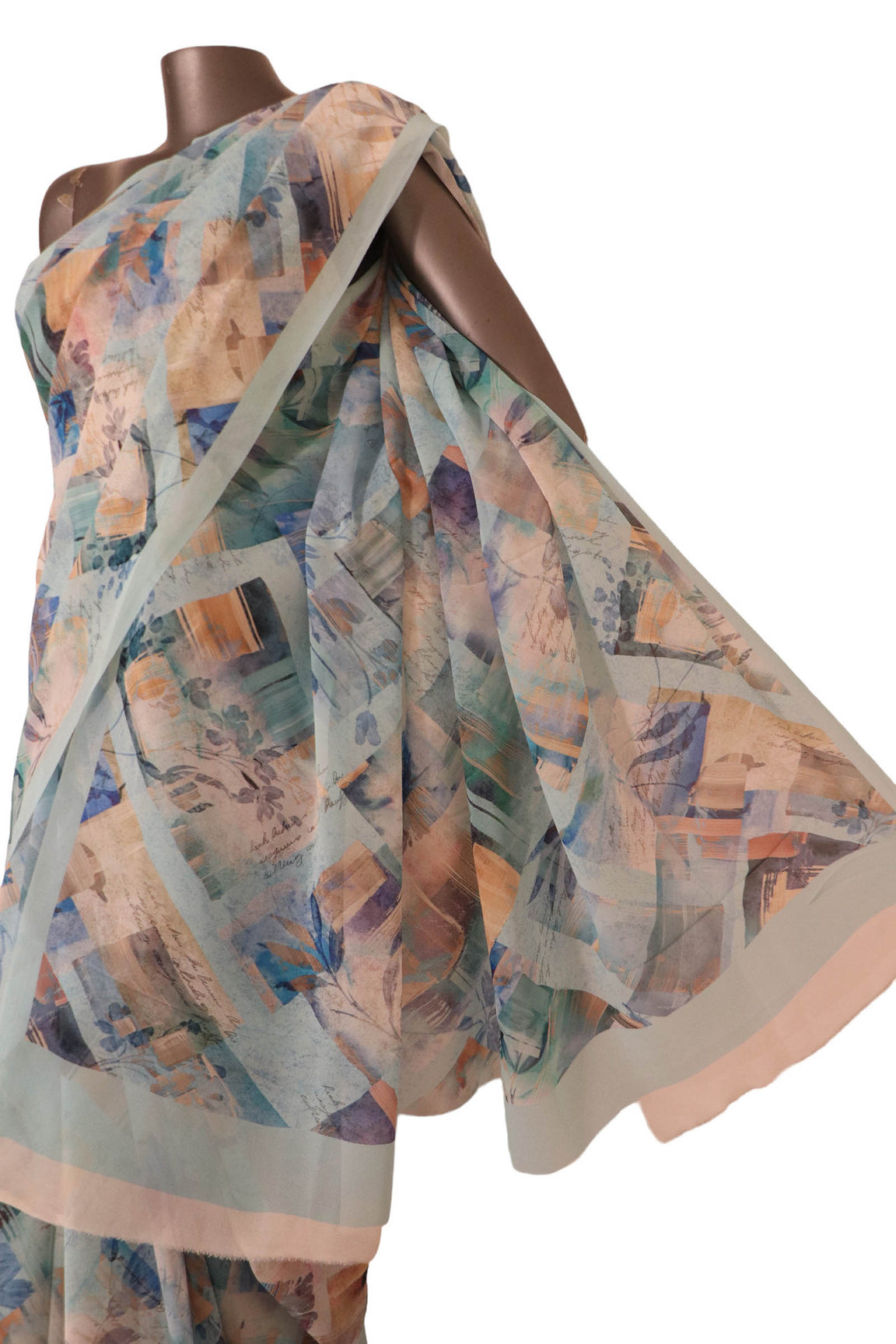 Exclusive Pure Printed Georgette Silk Saree AJ201921