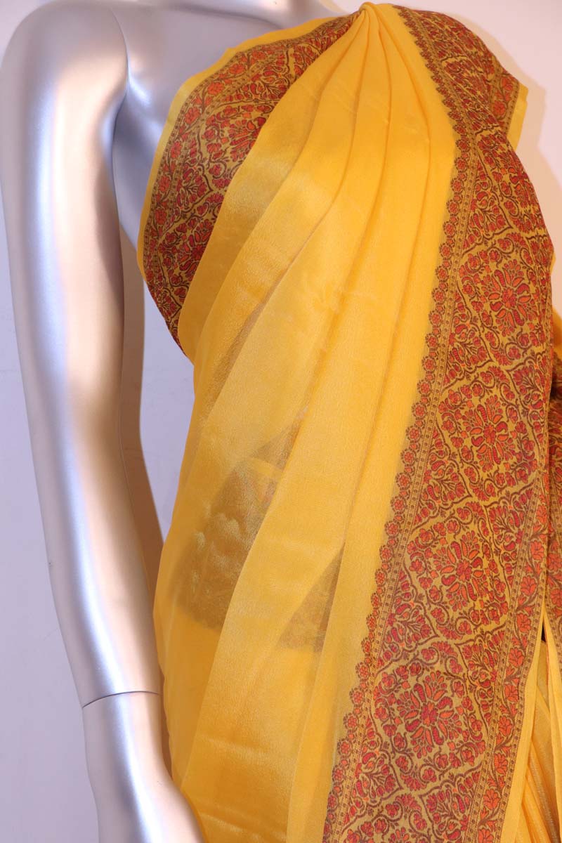 Exclusive Thread Weave Pure Crepe Silk Saree AI212552
