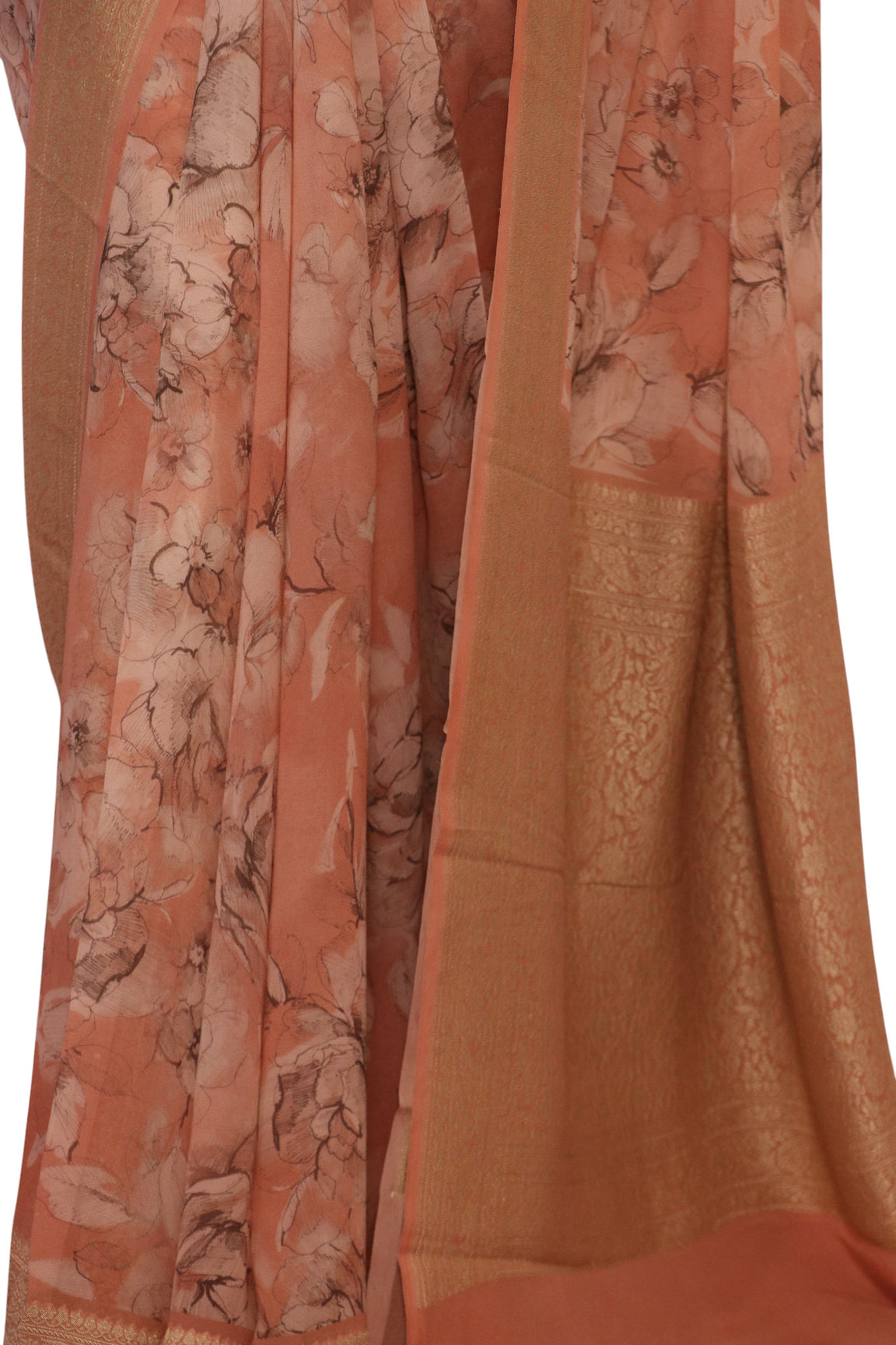 Pure Printed Georgette Silk Saree AL200656