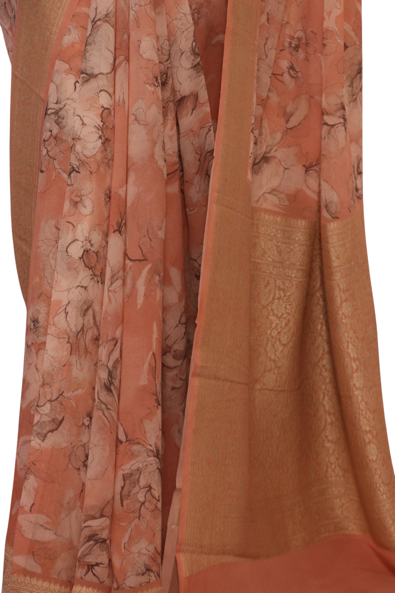 Pure Printed Georgette Silk Saree AL200656