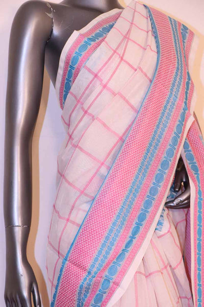 Village Thread Weave Silk Cotton Saree AF201274
