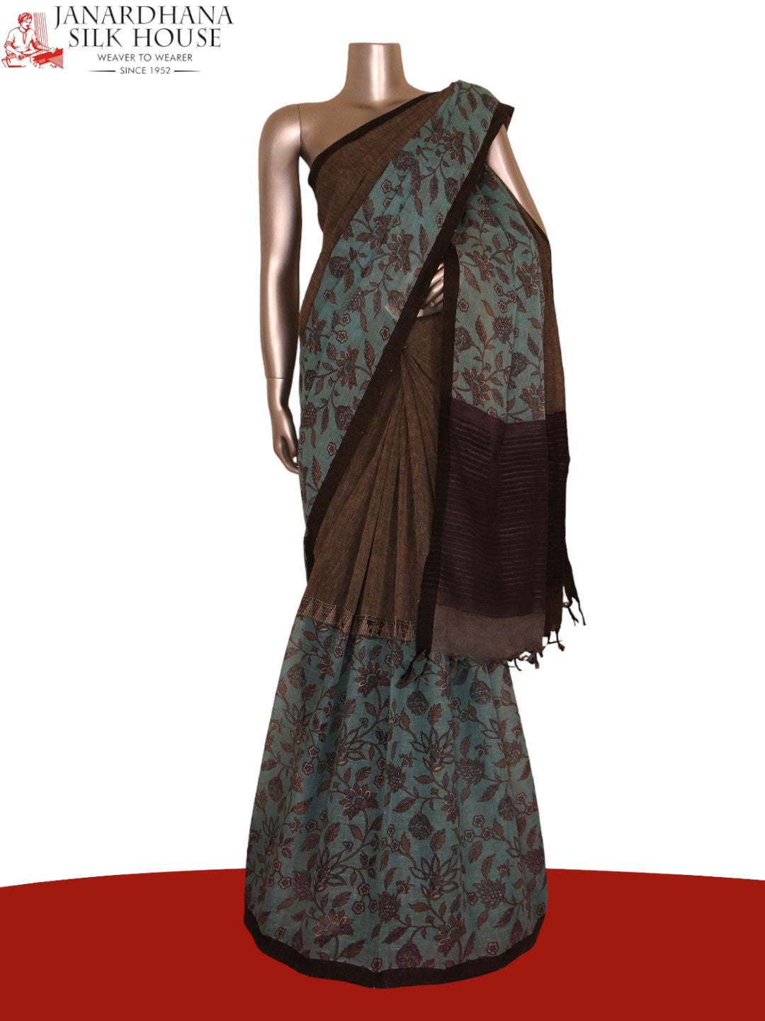 Pure Floral Soft Tussar Silk Saree AJ204727