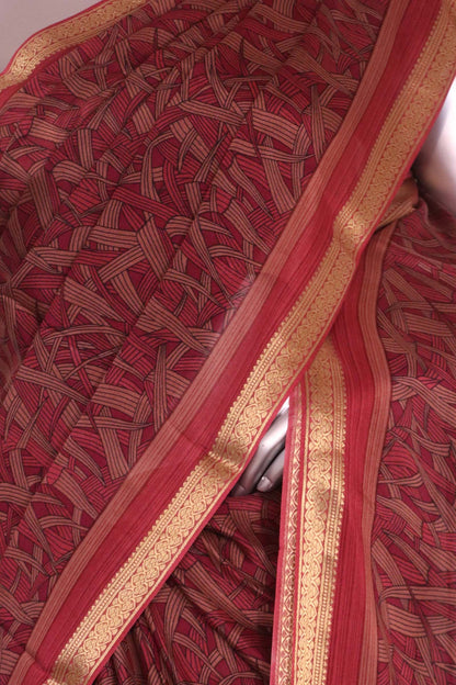 Pure Floral Zari Crepe Silk Saree AL206149