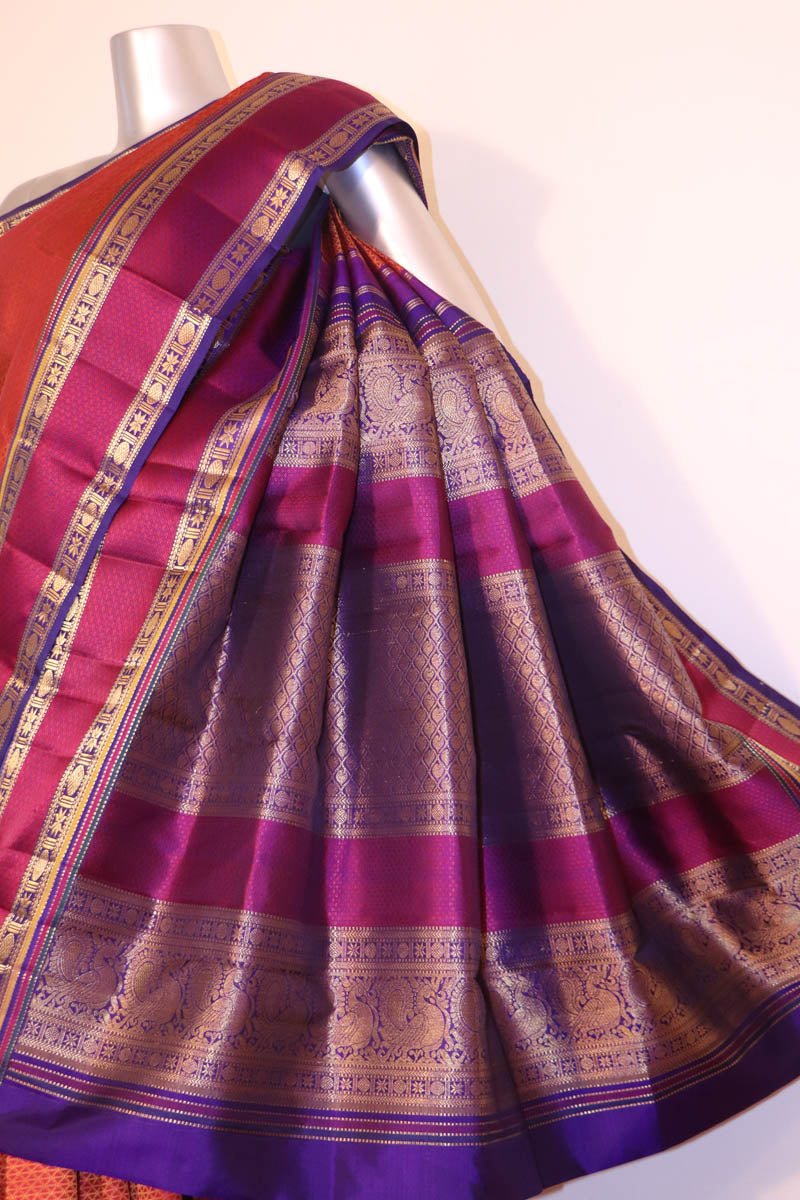 Handloom Thread Weave Kanjeevaram Silk Saree AI205179
