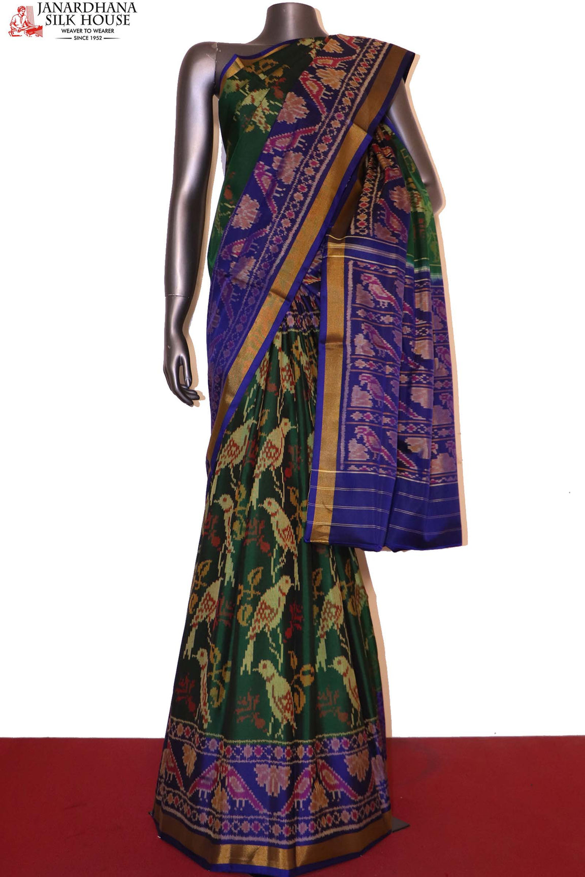 Exclusive Handloom Ikat Patola Silk Saree AI213345