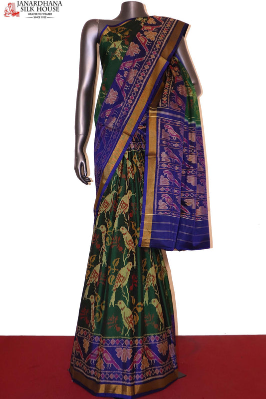 Exclusive Handloom Ikat Patola Silk Saree AI213345