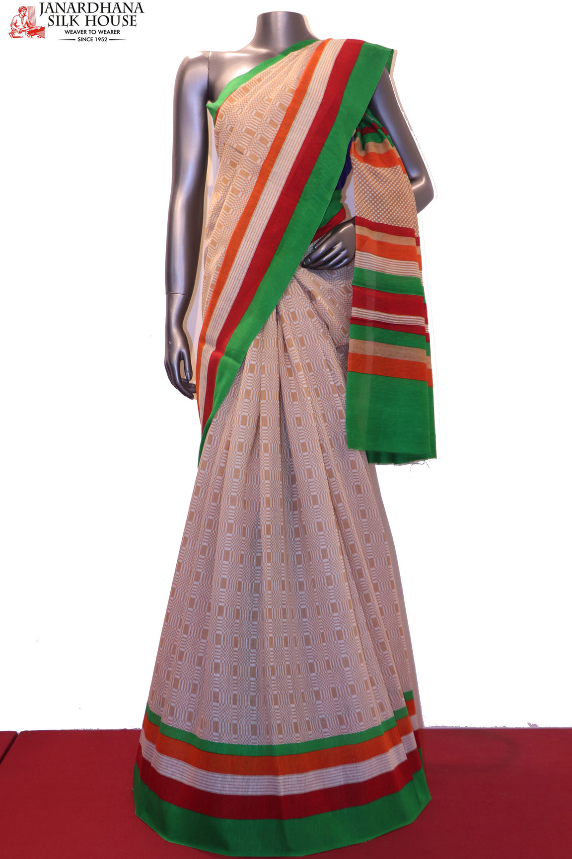 SSJG03468-Party Wear Pure Linen Saree SSJG03468