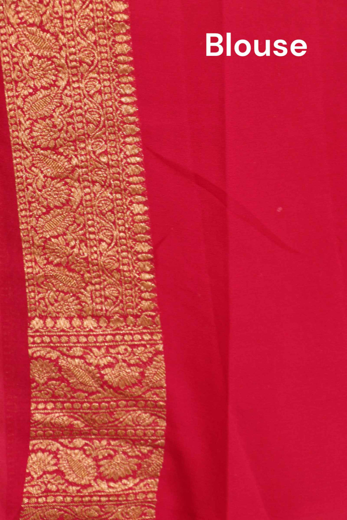 Double Contrast Handloom Banarasi Georgette Silk Saree AK200882