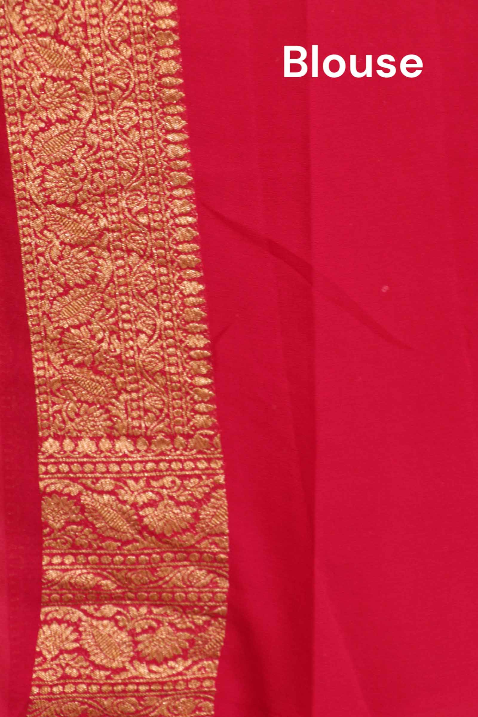 Double Contrast Handloom Banarasi Georgette Silk Saree AK200882