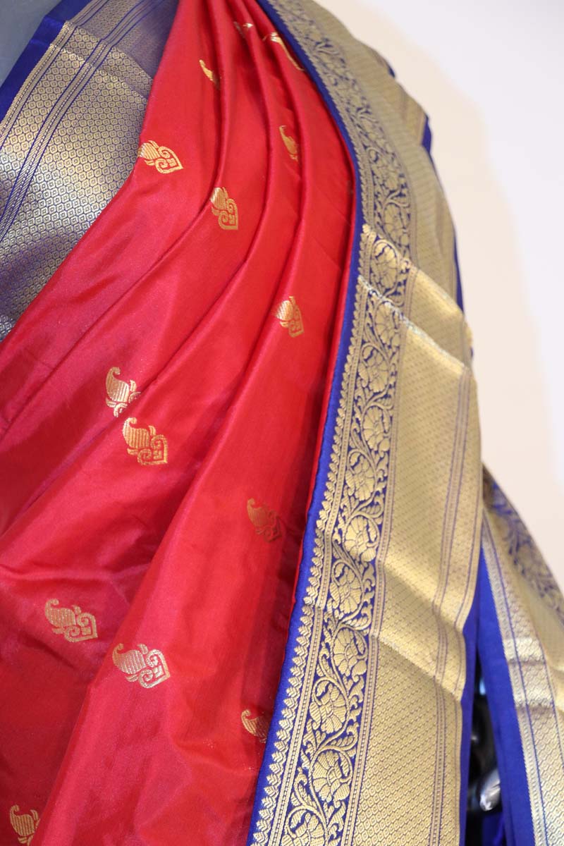 Traditional Wedding South Silk Saree AJ200850