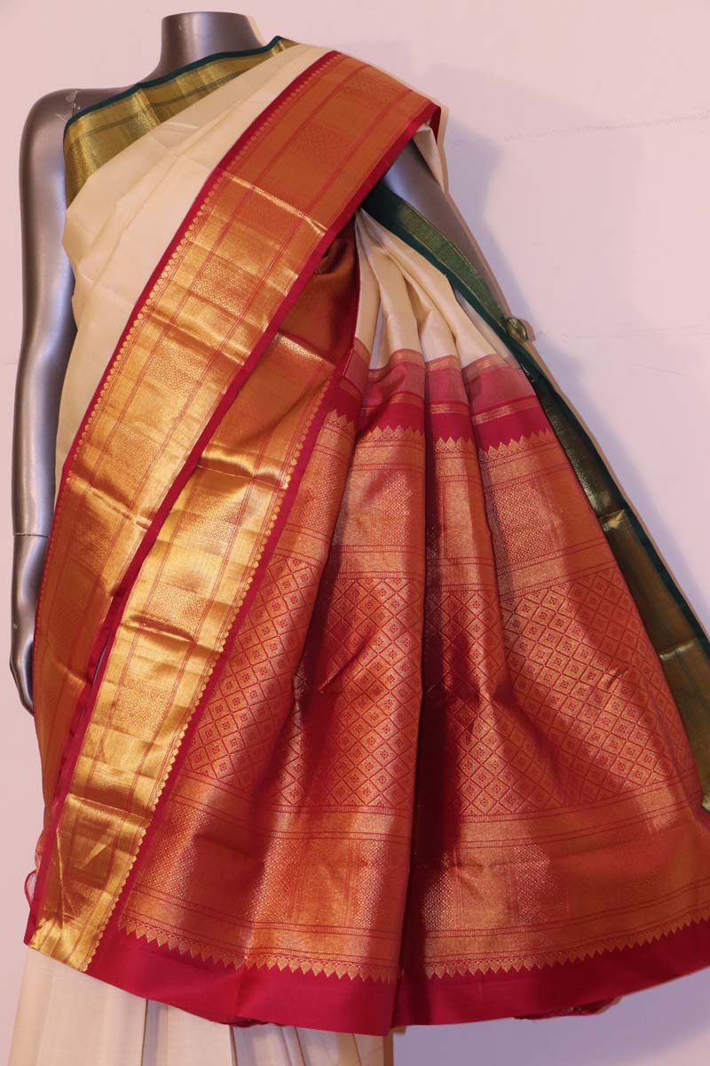 Ganga Jamuna Kanchipuram Silk Saree AG210947