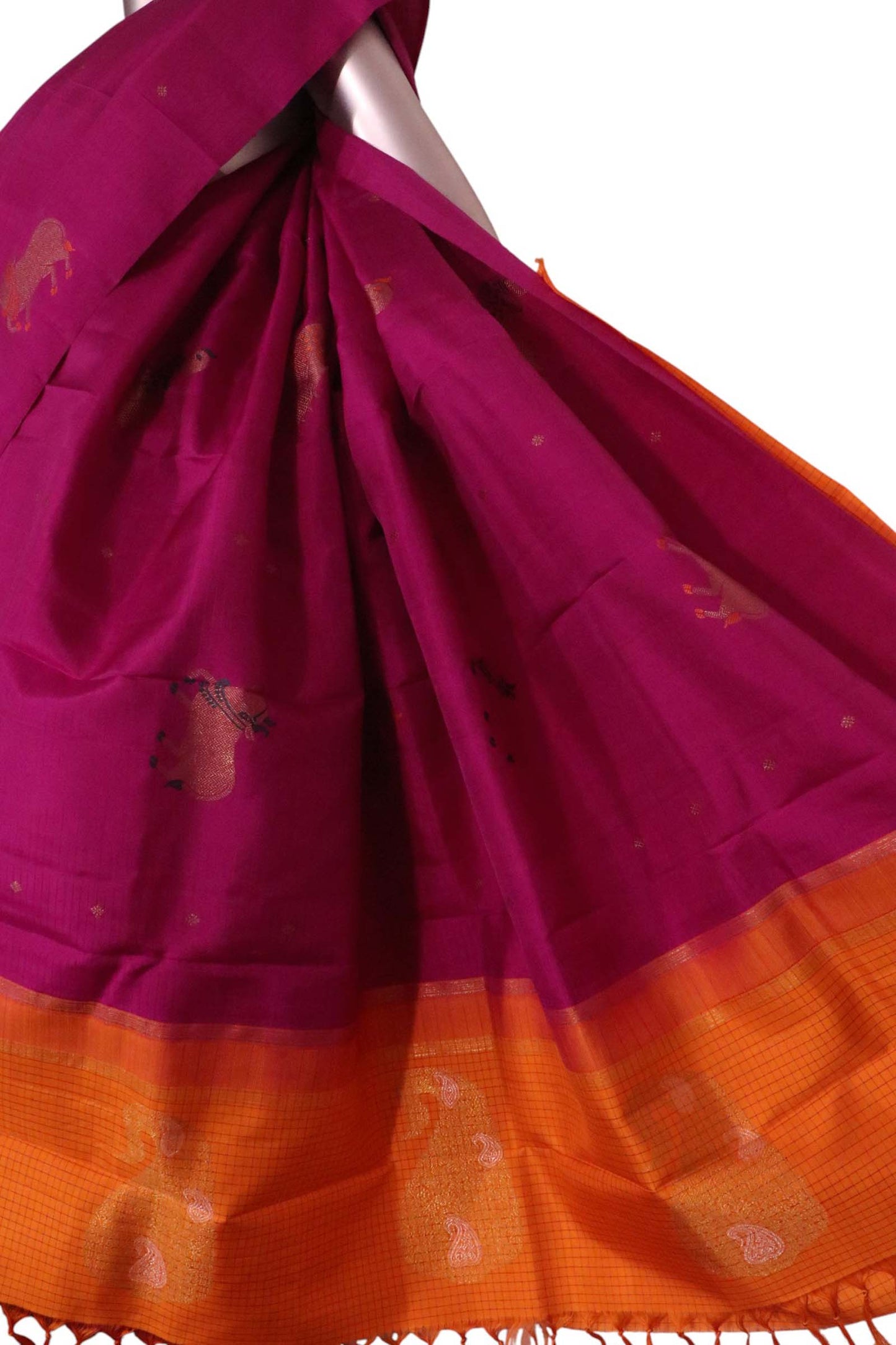 pure handloom kanjeevaram silk saree al211474