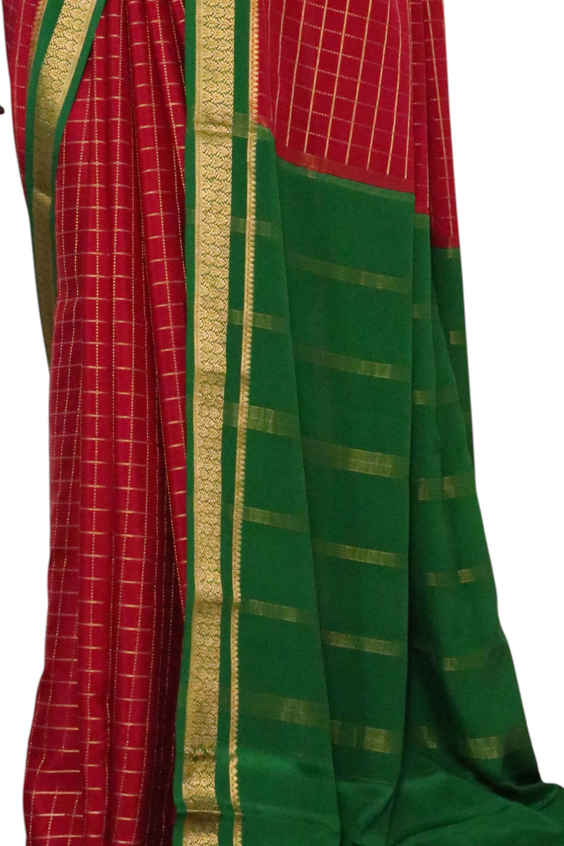 Pure Mysore Crepe Silk Saree AL211345