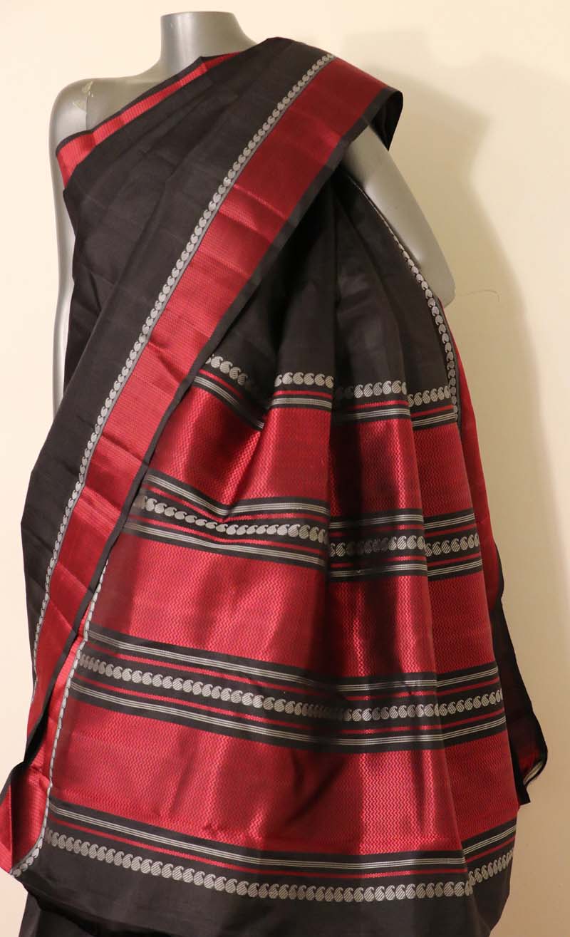 Thread Weave Handloom Kanjeevaram Silk Saree AJ200937