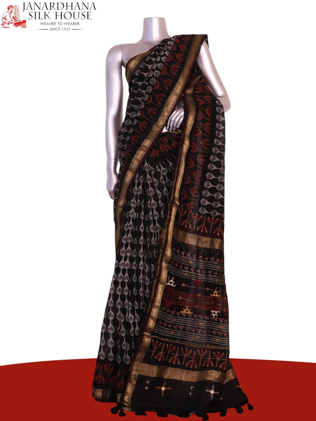 Exclusive Pure Chanderi Cotton Saree AL203848