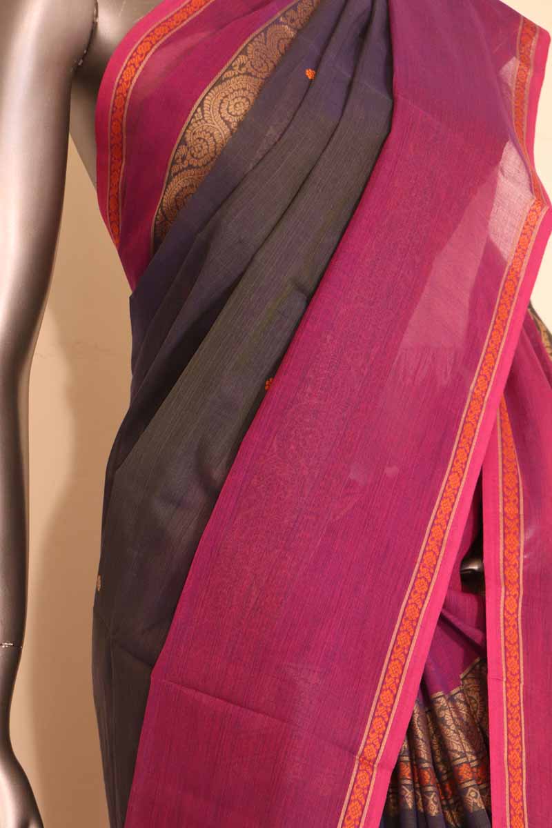 Traditional Handloom Village Cotton Saree AI200407