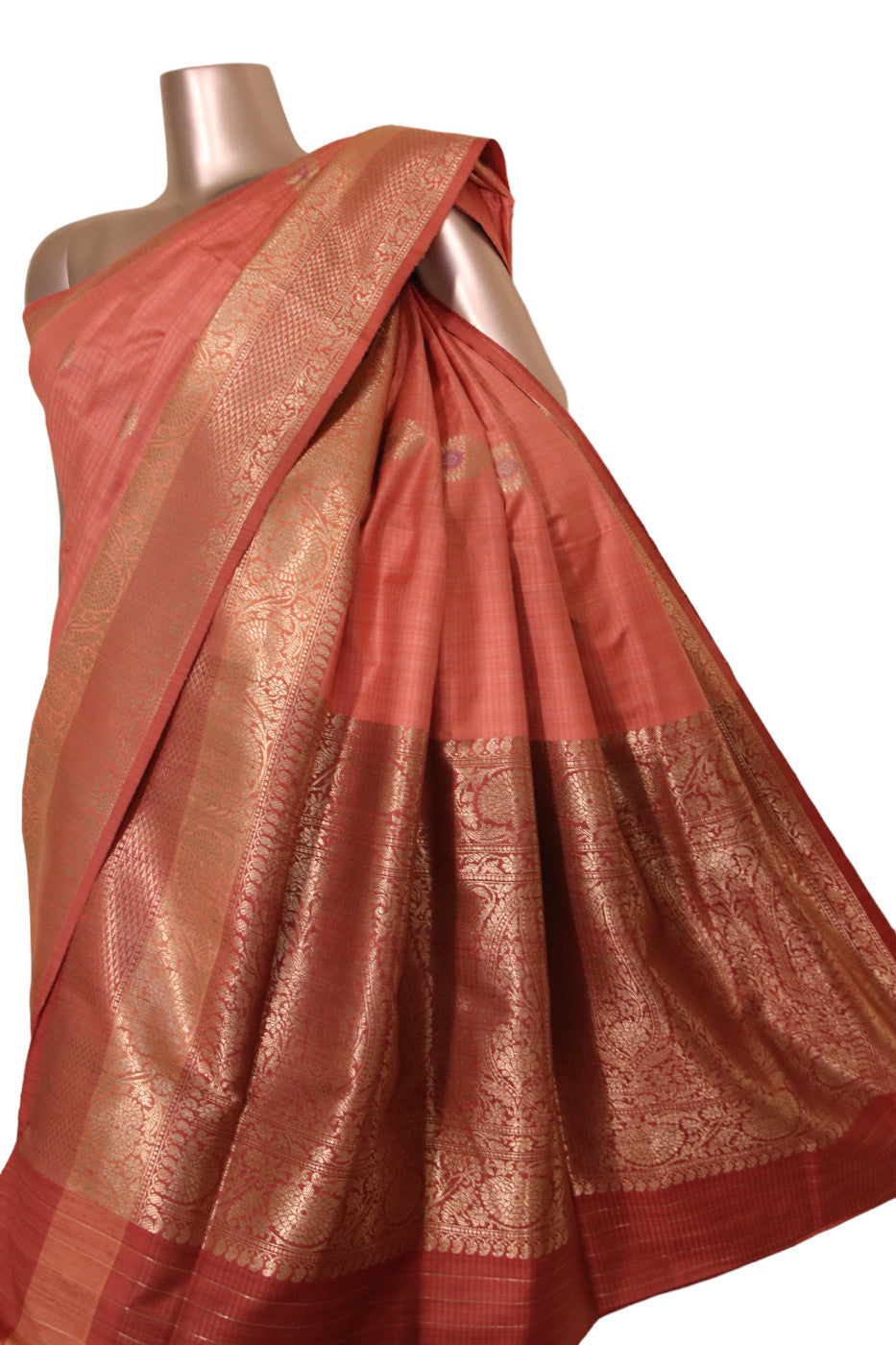 Pure Handloom Meenakari Soft Tussar Silk Saree AJ206375