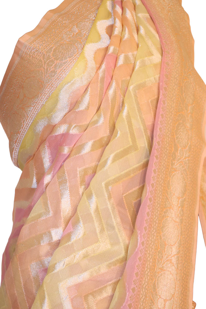 Designer Banarasi Georgette Silk Saree AJ202584