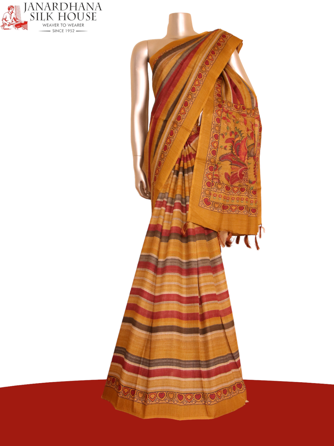 Pure Colorful Soft Tussar Silk Saree AJ205512