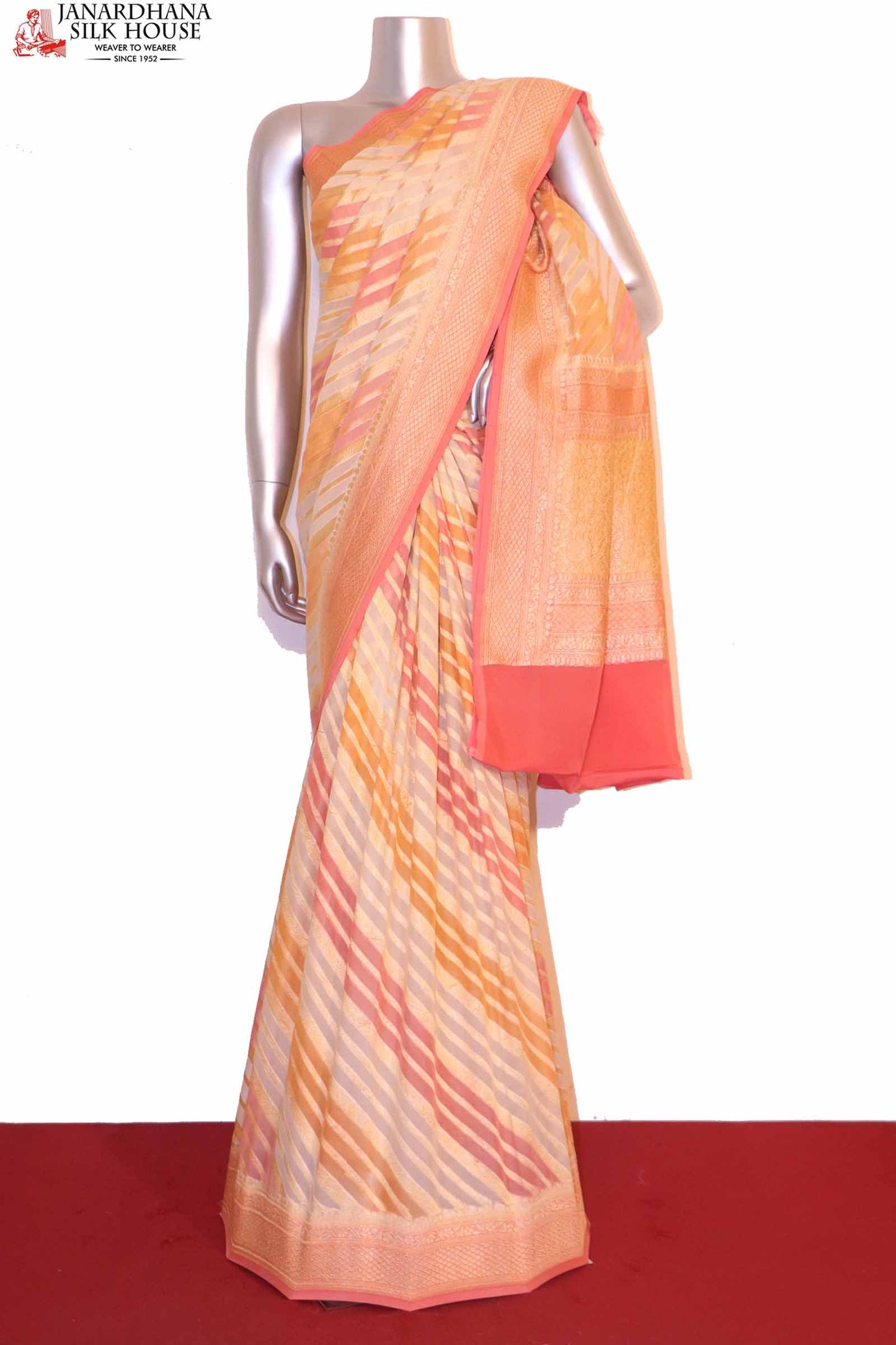 designer exclusive banarasi georgette silk saree ai200386