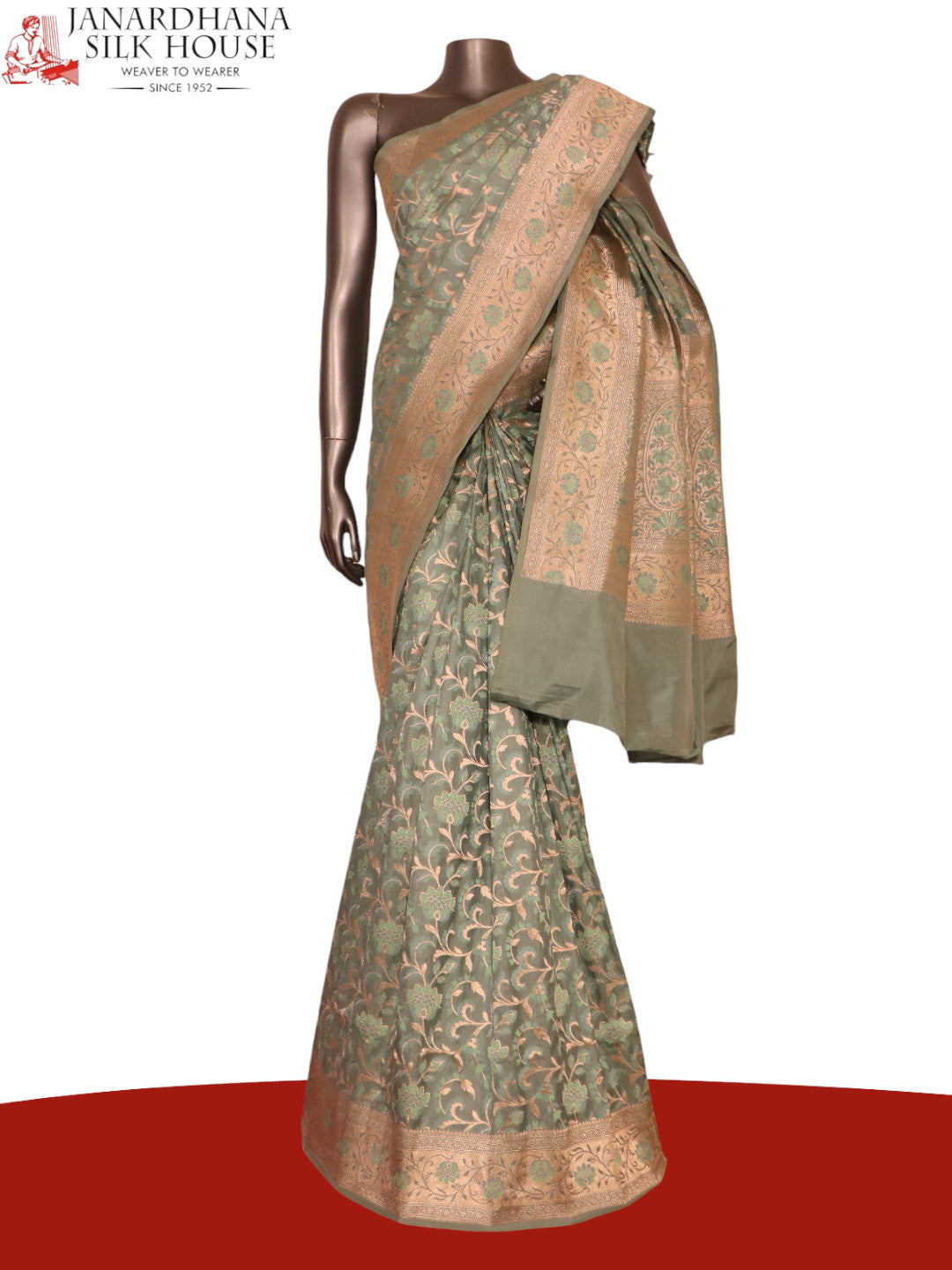 Designer Grand Wedding Banarasi Silk Saree AK206109