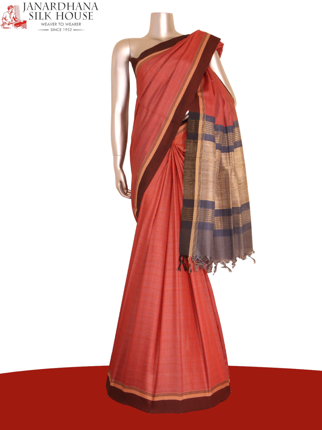Handloom Pure Tussar Silk Saree AJ204672
