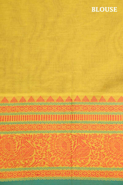 Village Thread Weave Silk Cotton Saree AG201116