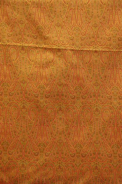 Handloom Pure Silk Jamawar Fabric AK204592