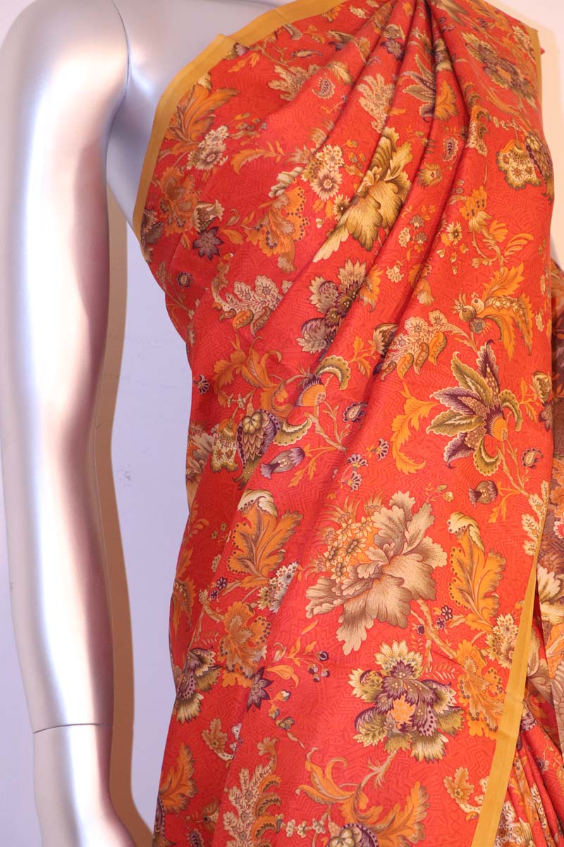 Floral Exclusive Pure Twill Silk Saree AI209518