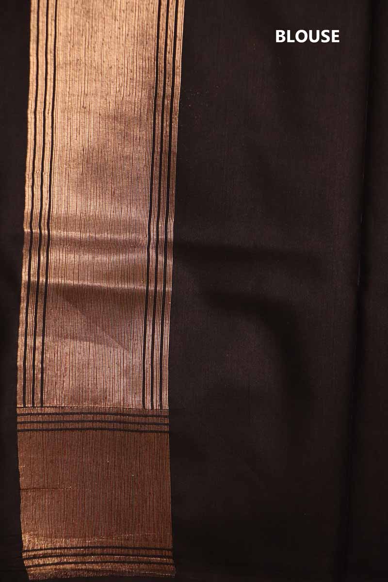Designer Floral Handloom Tussar Silk Saree AJ202652