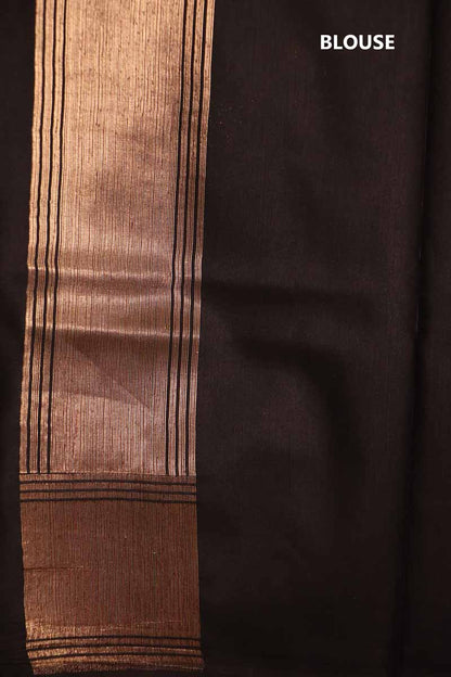 Designer Floral Handloom Tussar Silk Saree AJ202652