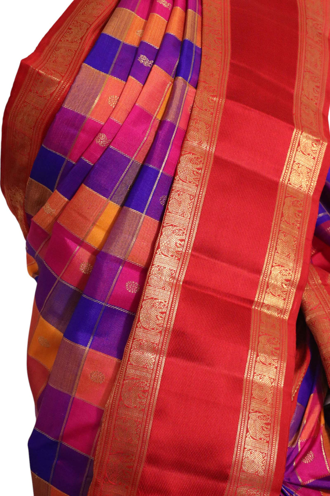 Pure Handloom Kanjeevaram Silk Saree AL203117