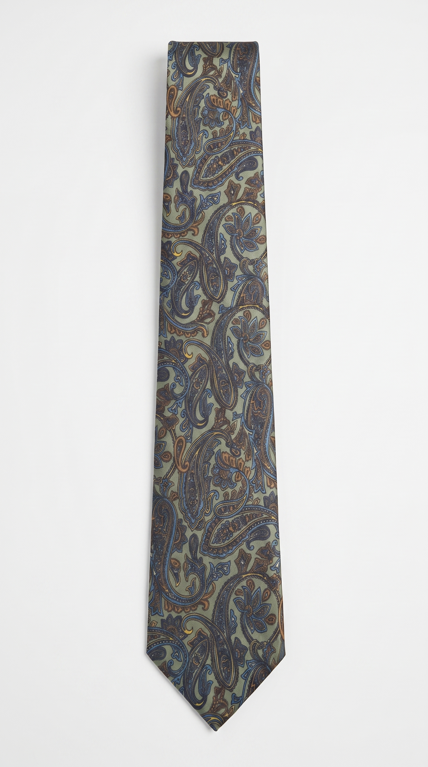 silk tie am201235 - full-length front flat-lay view
