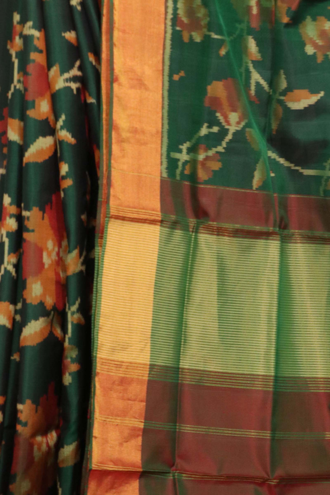 Pure Handloom Patola Ikat Silk Saree AK212359
