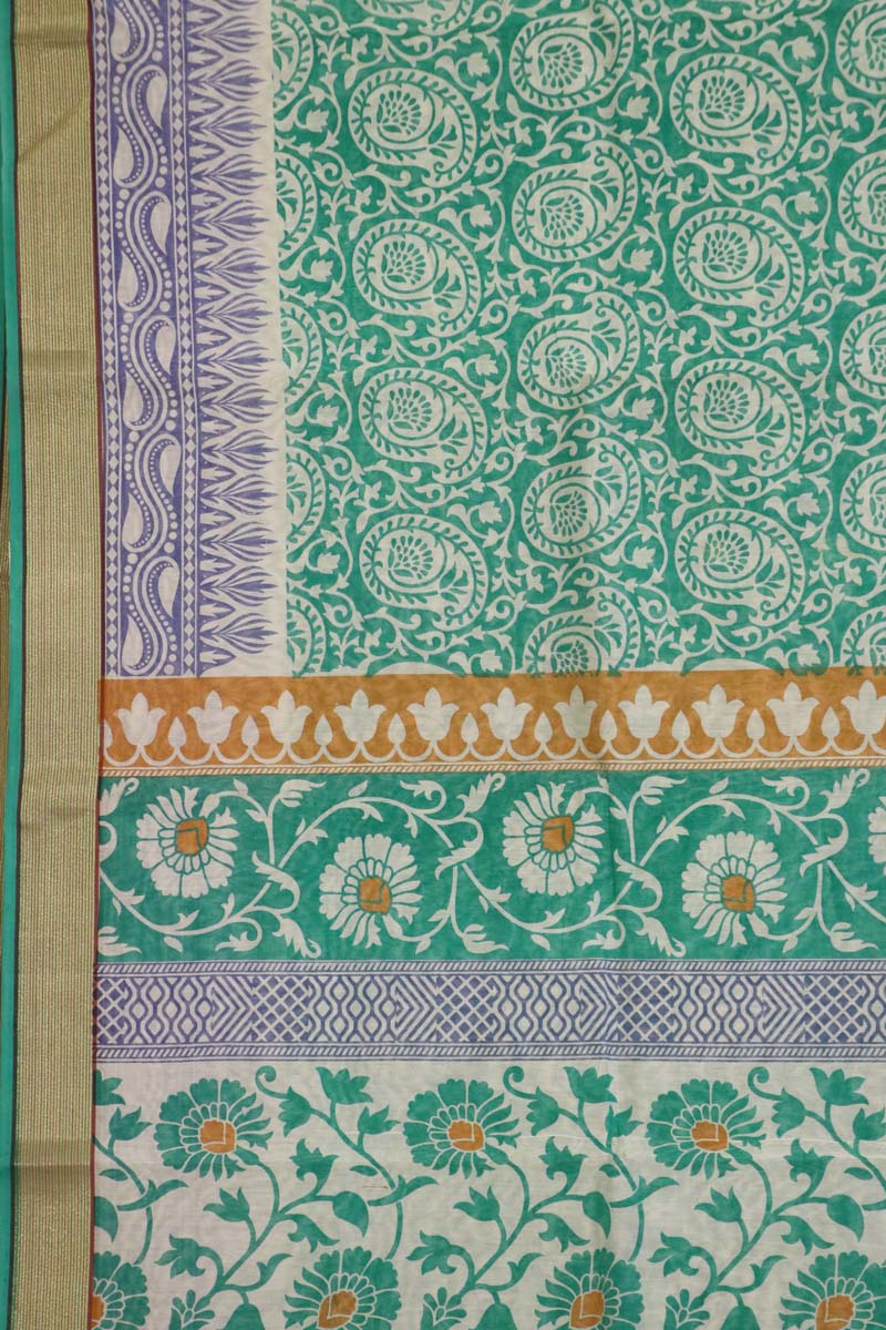 Printed Pure Cotton Saree AB201172