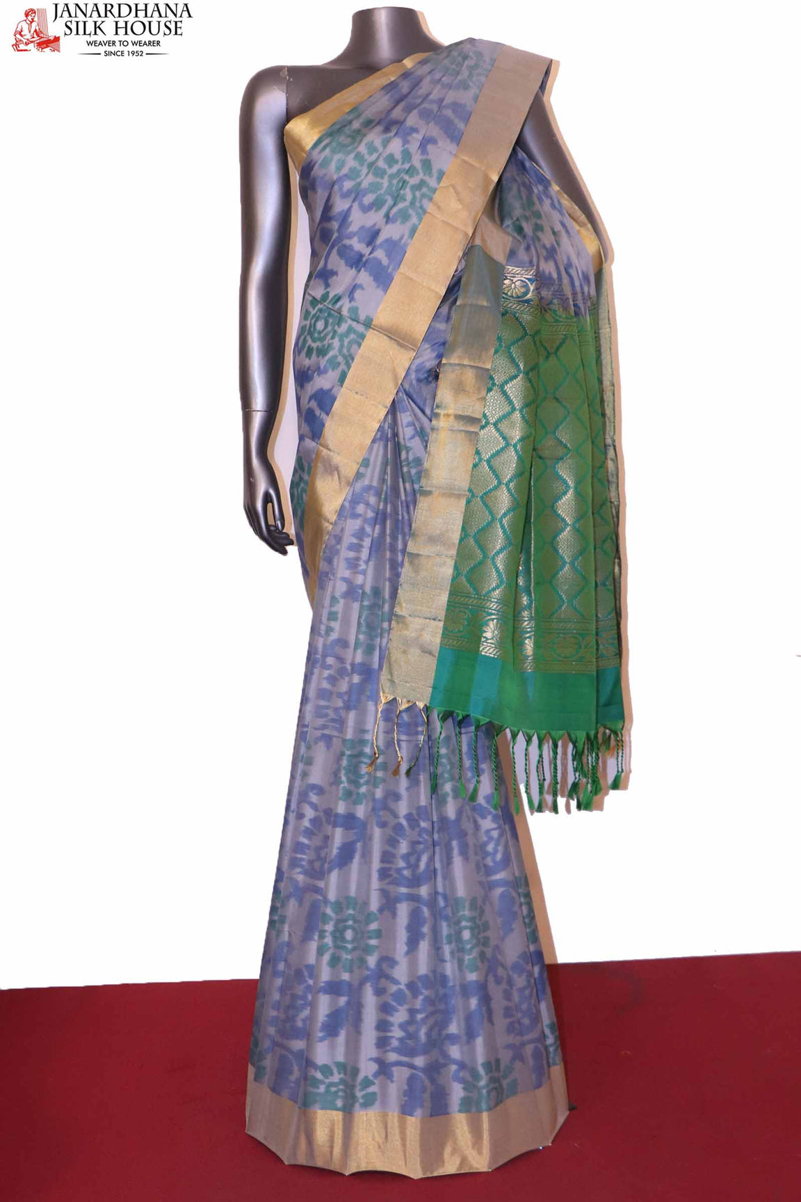 Handloom Pure Ikat Soft Silk Saree AI203726