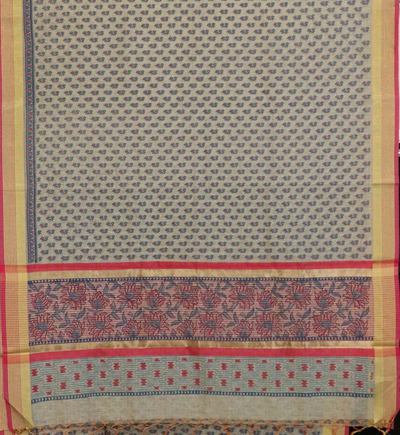 Printed Pure Cotton Saree AI207817