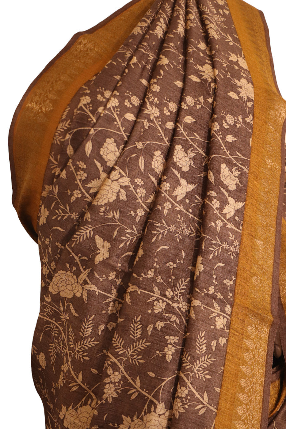 Designer Pure Tussar Silk Saree AJ207693