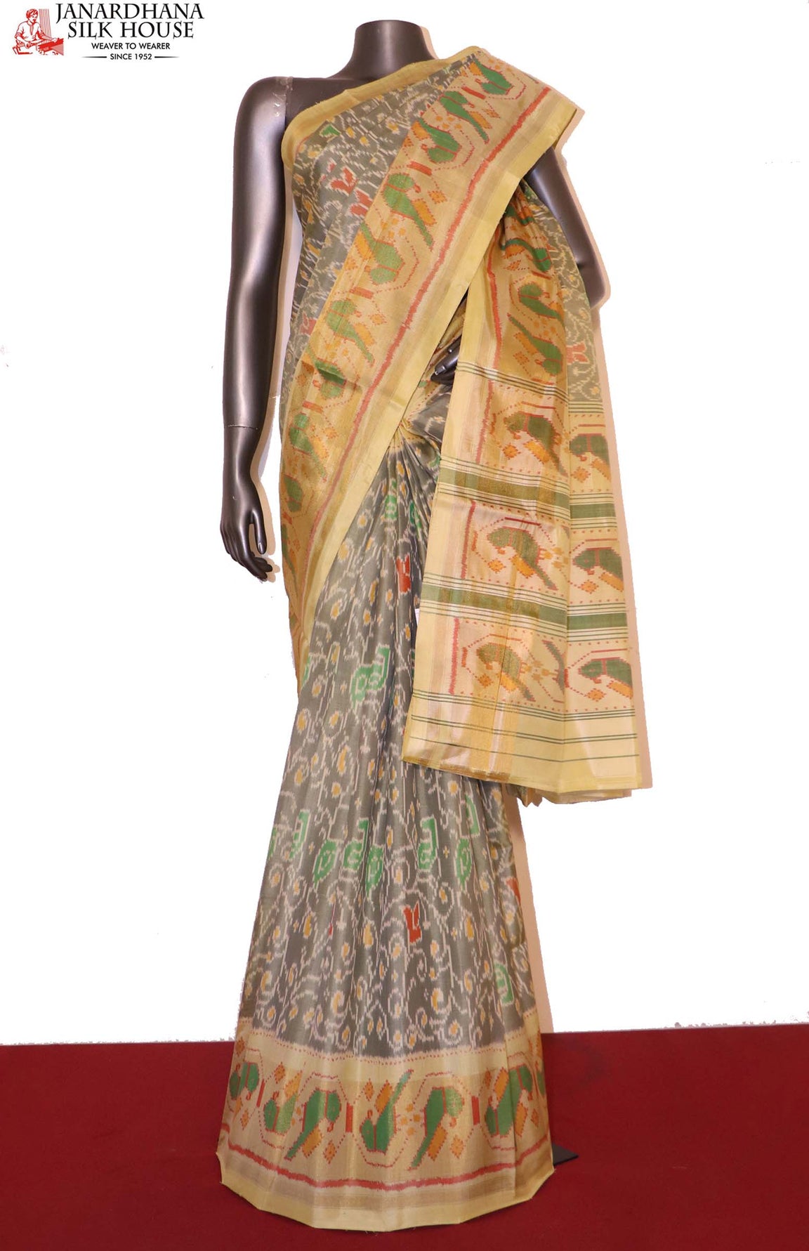 Exclusive Handloom Ikat Patola Silk Saree AI214272