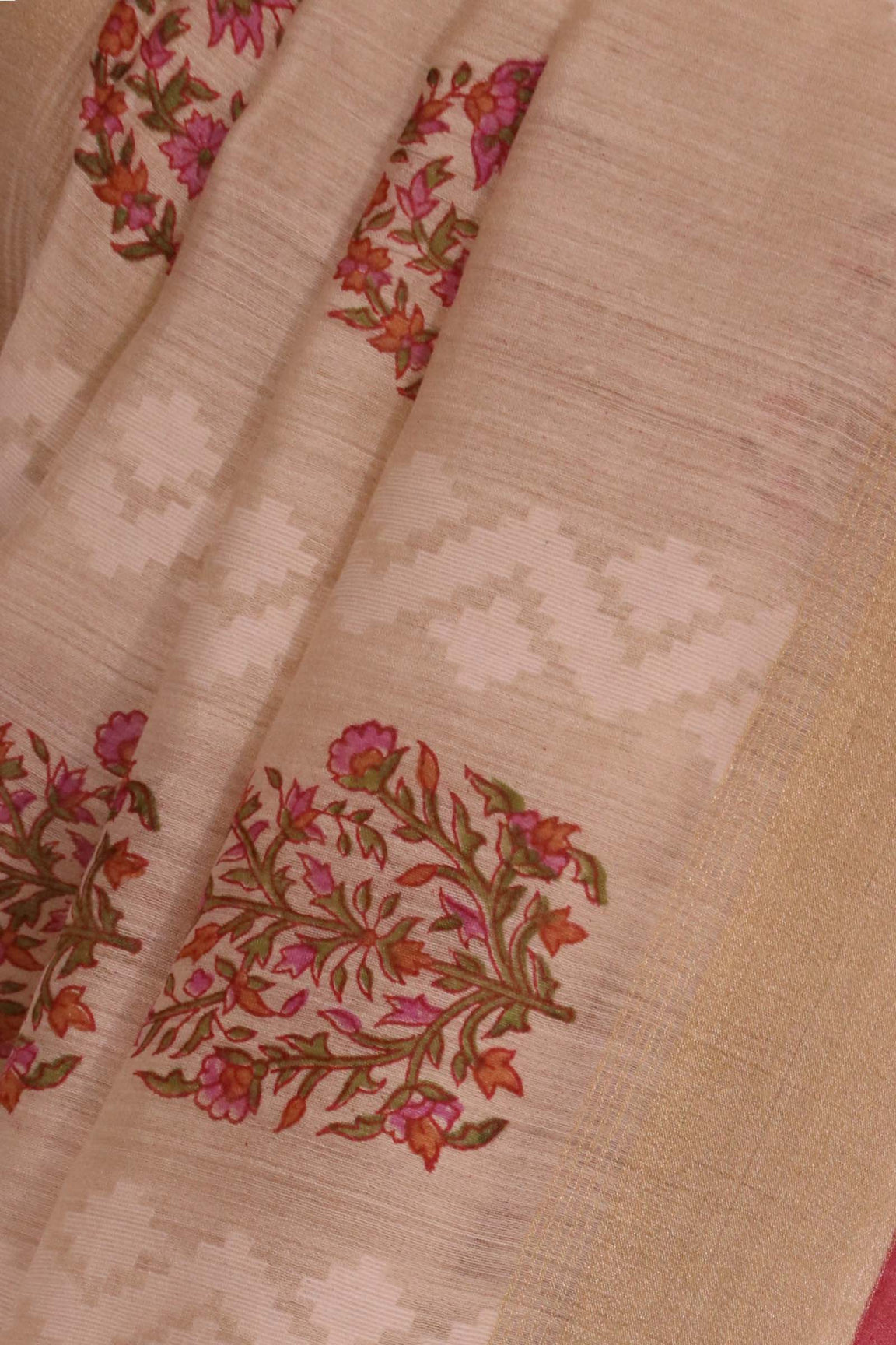Handloom Pure Tussar Silk Saree AL203727