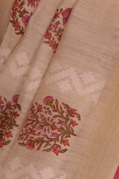 Handloom Pure Tussar Silk Saree AL203727