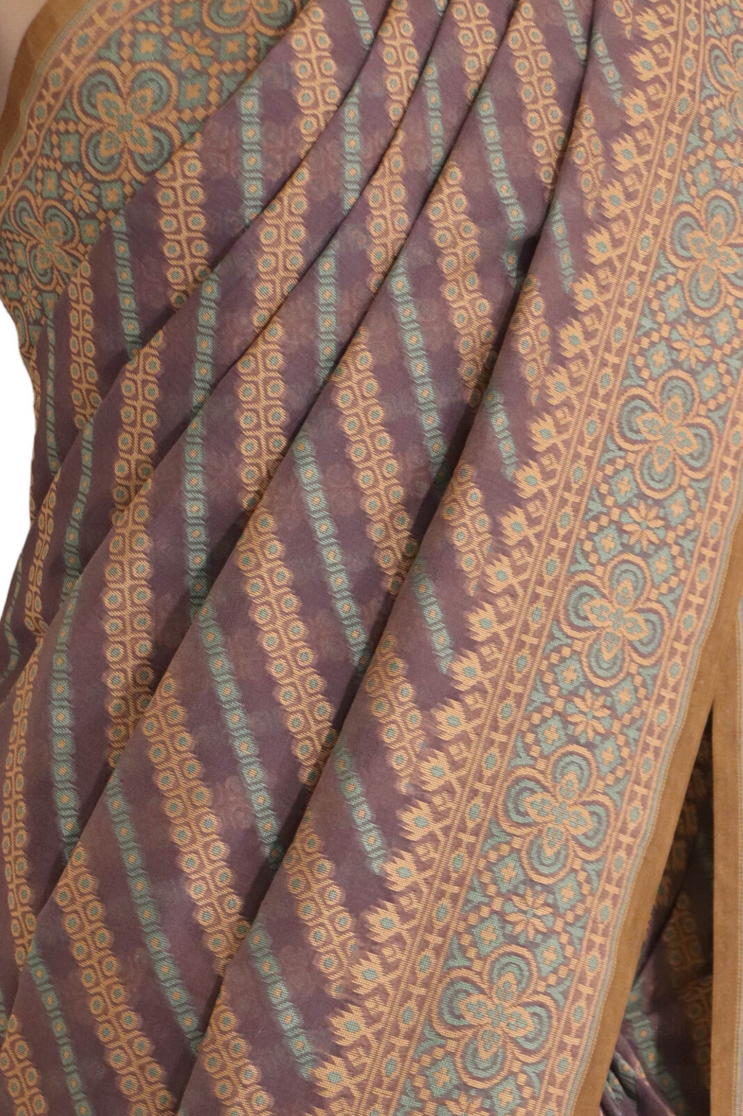 handloom banarasi kora cotton saree aj202532