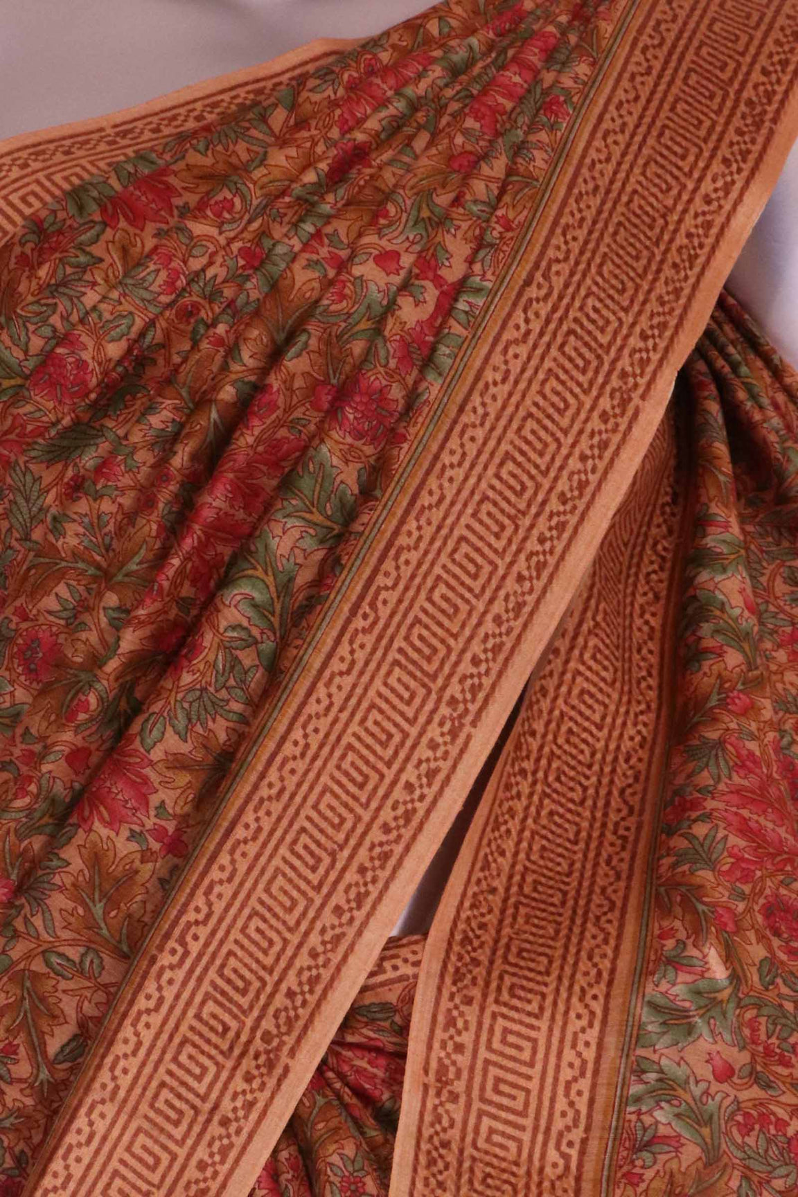 Handloom Pure Tussar Silk Saree AL203682