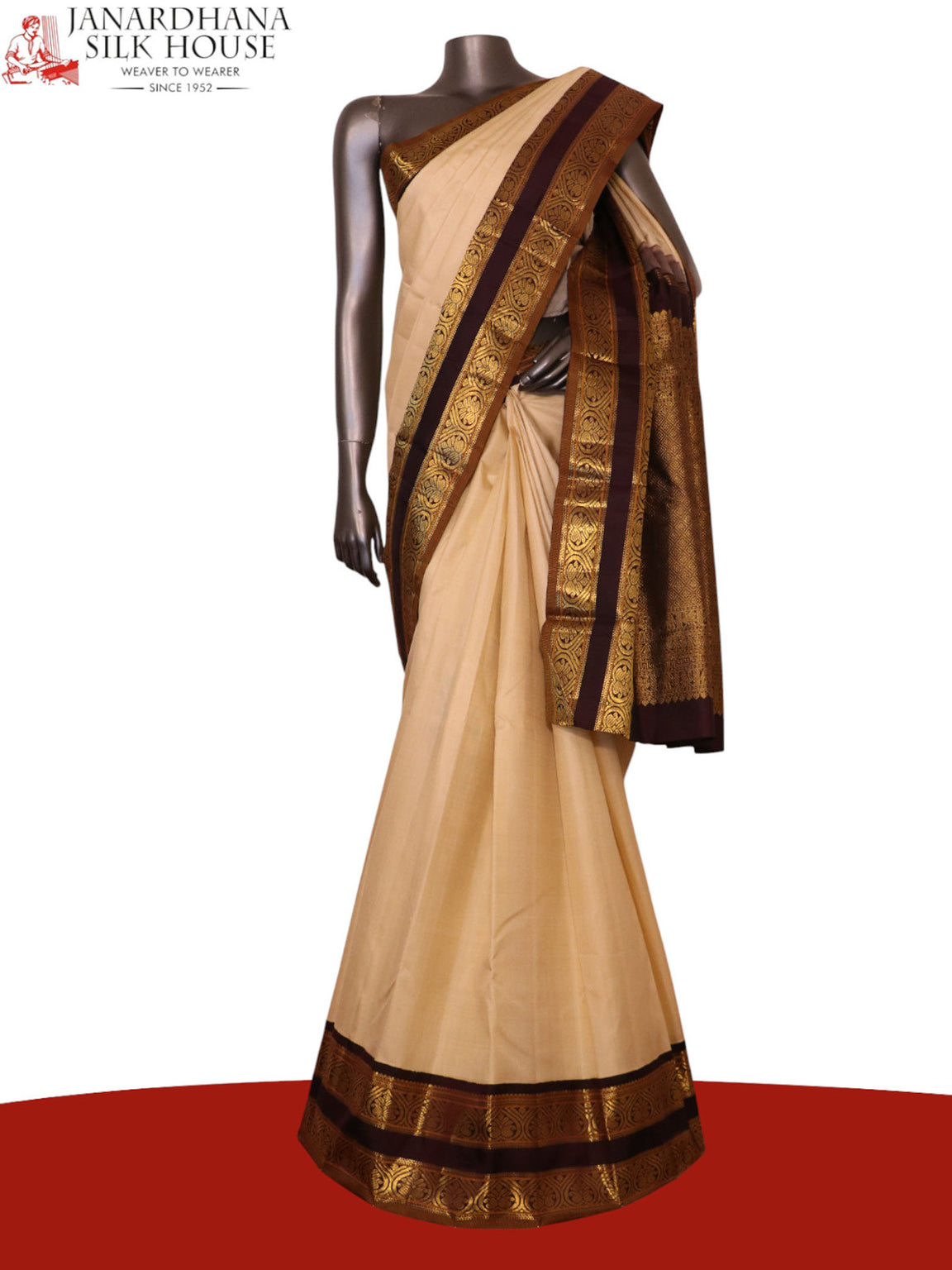 Pure Handloom Kanjeevaram Silk Saree AK213558