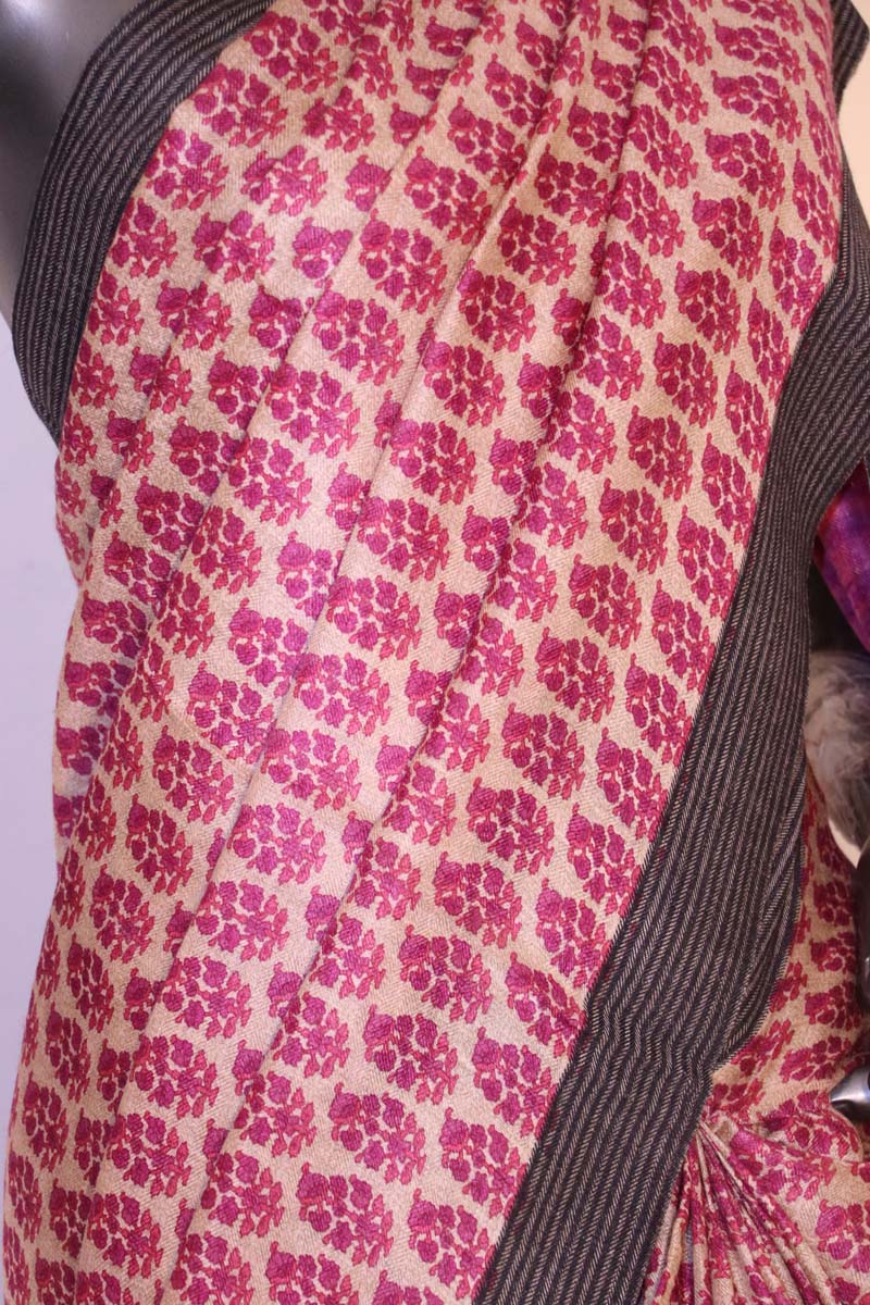 Exclusive Printed Pashmina Tussar Silk Saree AI208516
