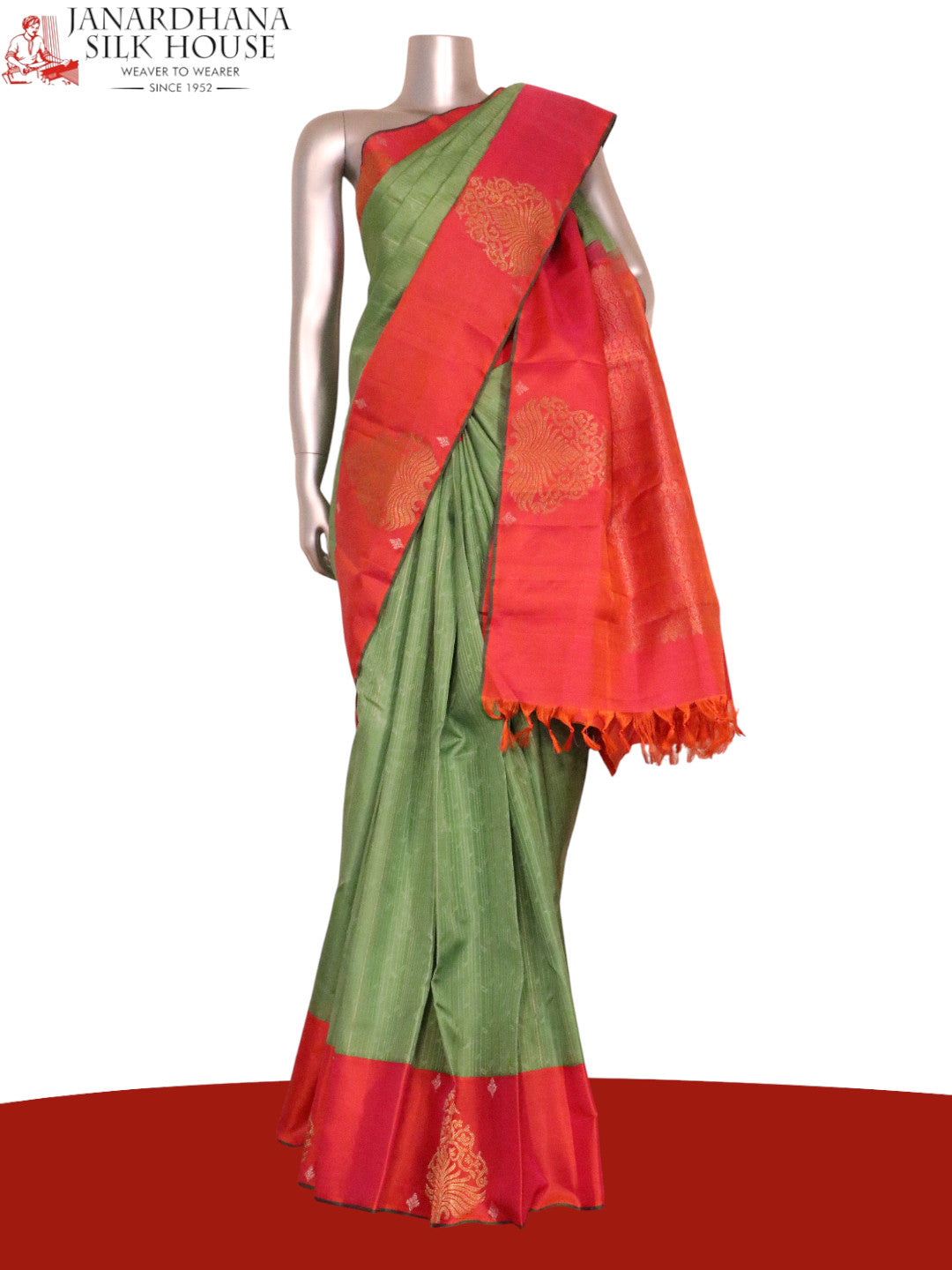 Pure Handloom Kanjeevaram Silk Saree AL200848