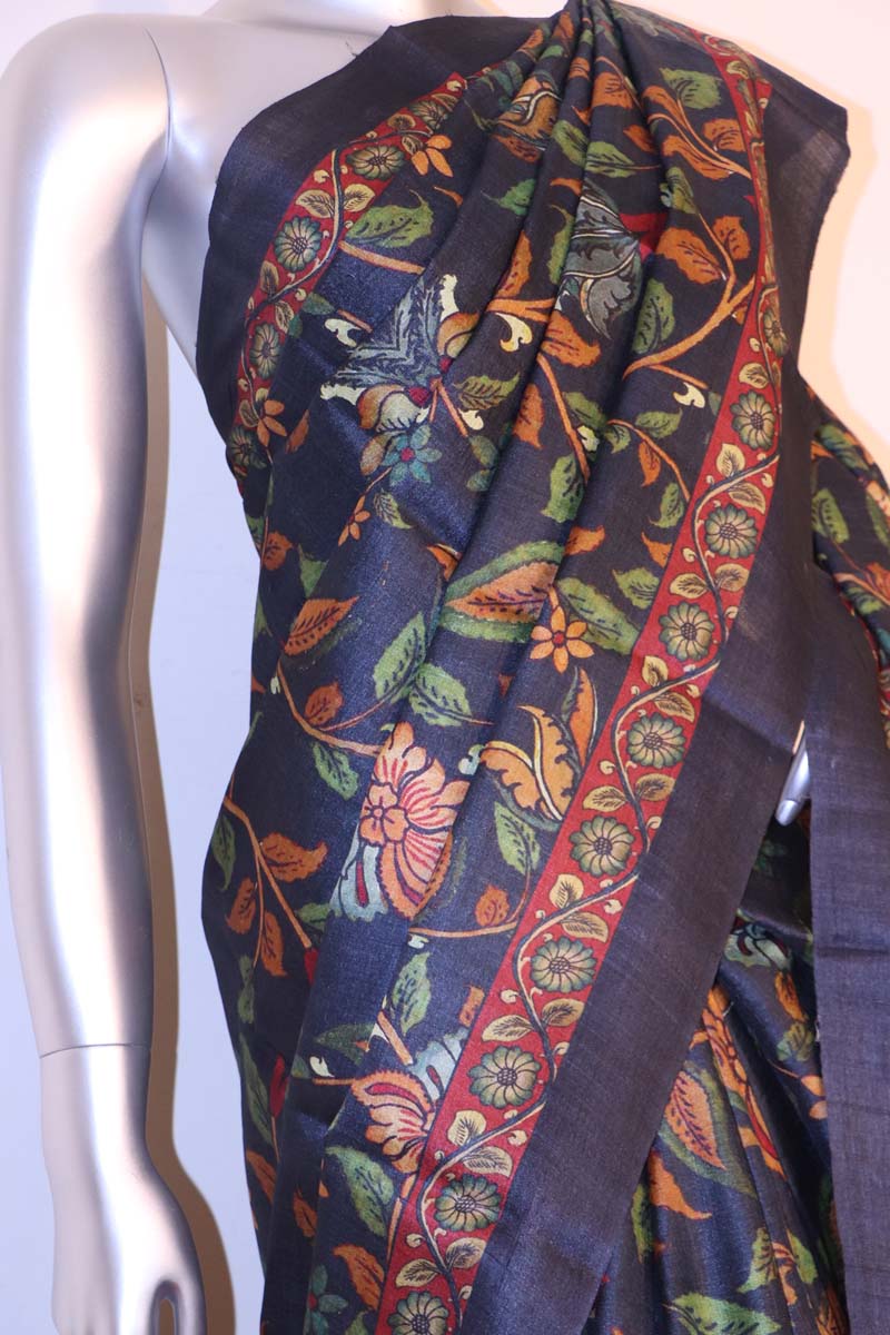 Exclusive Printed Pure Tussar Silk Saree AI207500
