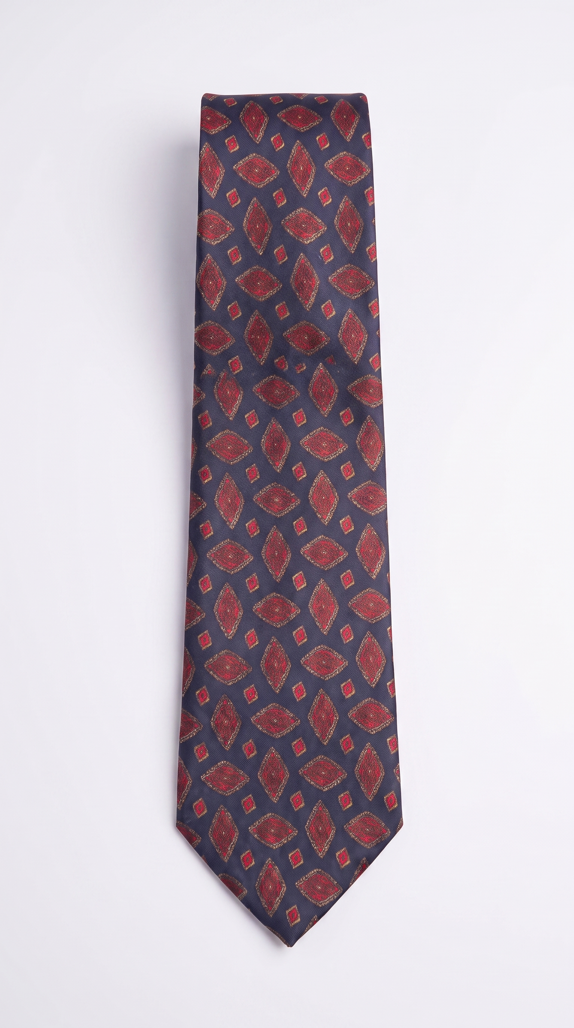 Silk Ties AM202139 - Full-Length Front Flat-Lay View